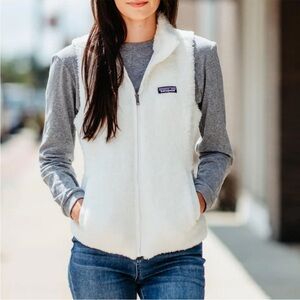 Patagonia Los Gatos Fleece Vest White Sherpa Xsmall